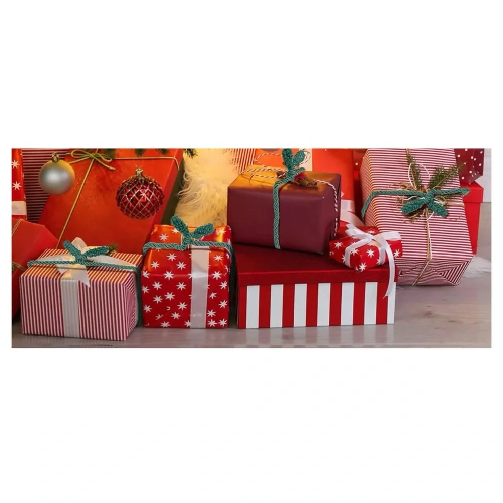 Green Decorative Banister Ties Corded Package Toppers
